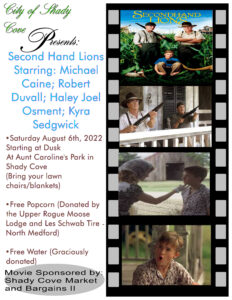 080622 Movie in the Park “Second Hand Lions”