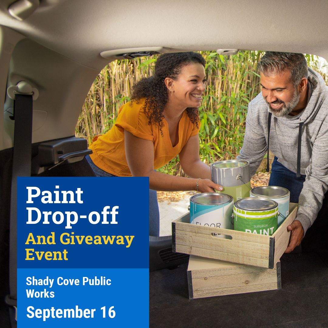 Free Paint Recycling Drop-Off and Giveaway Event for Households & Businesses